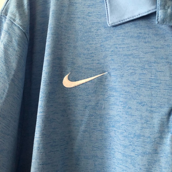 Nike DriFIT Size 3XL UNC Carolina Blue Polo Shirt - Picture 4 of 9